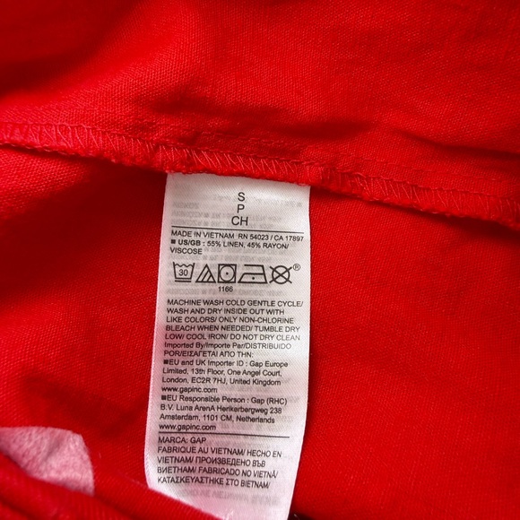 GAP 365 High Rise Linen-blend Short Dopamine Dressing Tailored Preppy Size Small - Picture 9 of 10